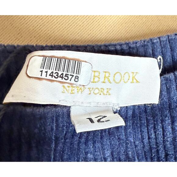 Ramy Brook Navy Corduroy Drea Skirt 12 - Picture 10 of 11